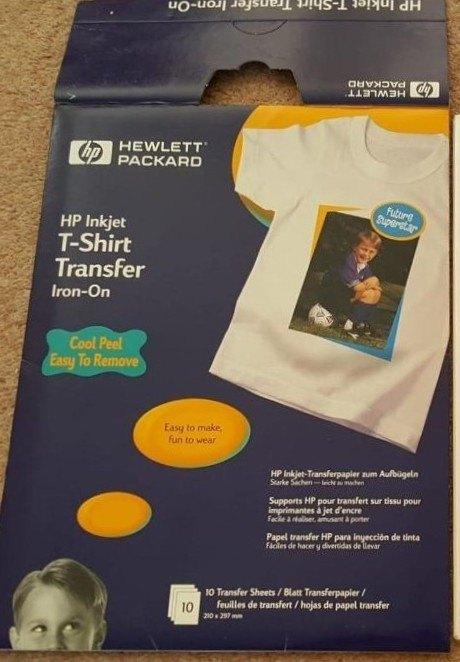 HP T-Shirt Transferpapier Iron-On Inkjet - textiel bedrukken, Ophalen, Nieuw