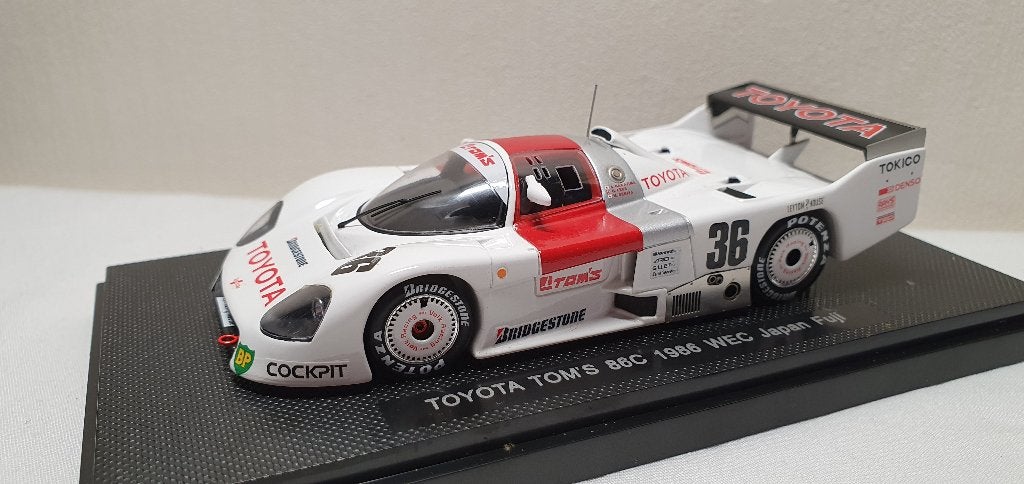 Ebbro Toyota Team TOMS 86C 1986 WEC Japan Fuji, Ophalen of Verzenden, Nieuw, Auto, Overige merken