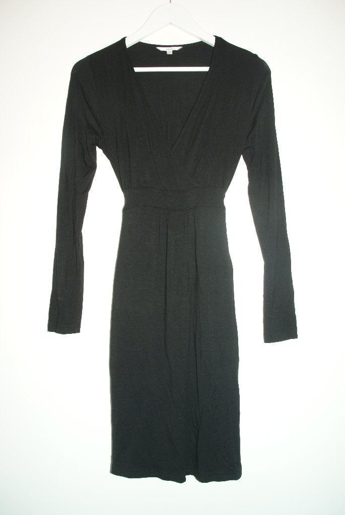 Te koop: Jurk van Miss Etam, maat S, zwart, lange mouw, Kleding | Dames, Maat 38/40 (M), Zwart, Ophalen of Verzenden, Zo goed als nieuw