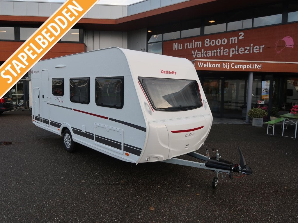 Dethleffs C'Joy 480 QLK ACTIVE !! ACTIE MODEL !!!, Caravans en Kamperen, Caravans, Schokbreker, 750 - 1000 kg, Dethleffs, 5 tot 6 meter