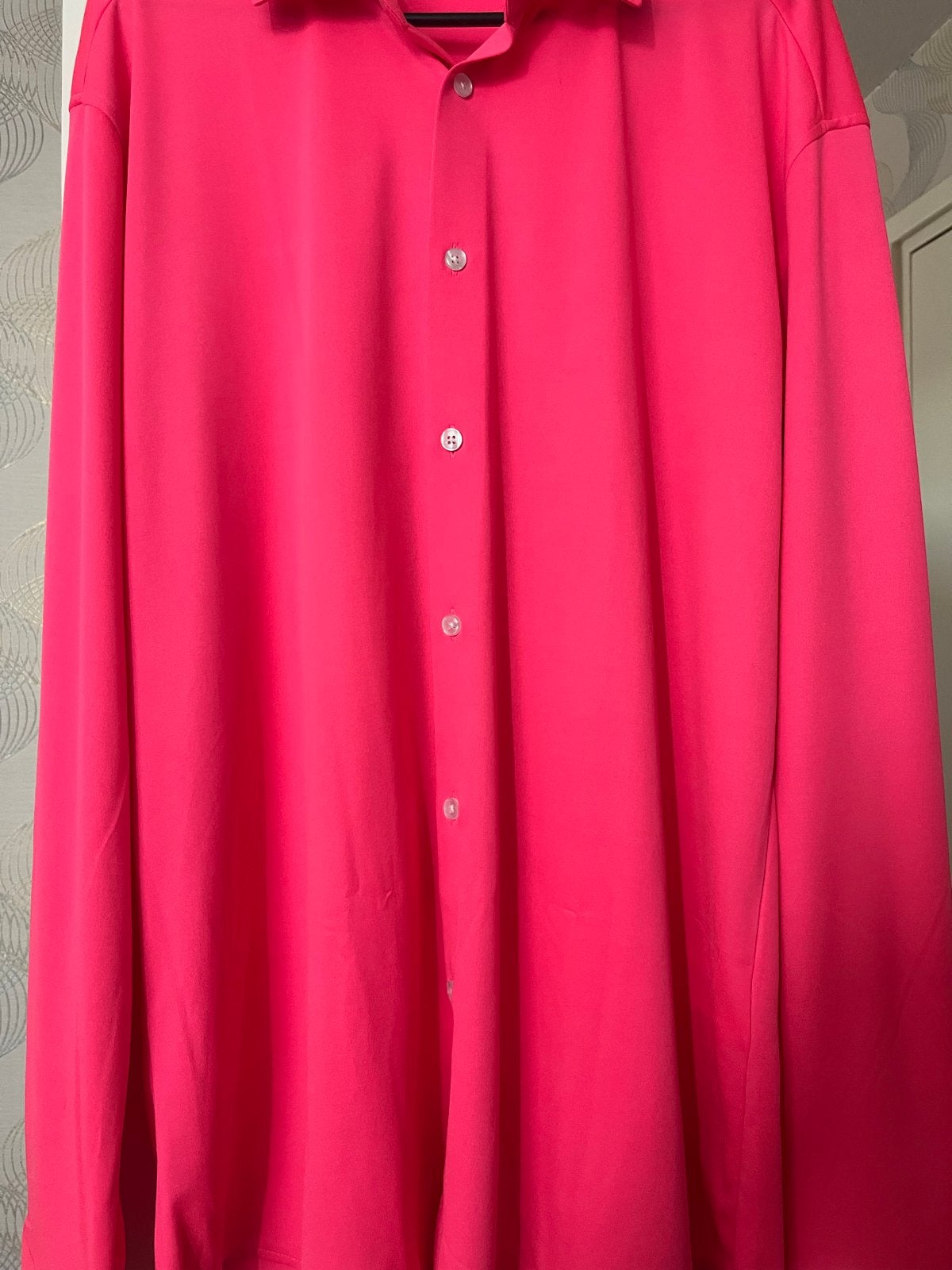 Mannen blouse roze maat L - Nooit gedragen, ideaal voor carn, Kleding | Heren, Ophalen of Verzenden, Nieuw, Roze, Halswijdte 41/42 (L)