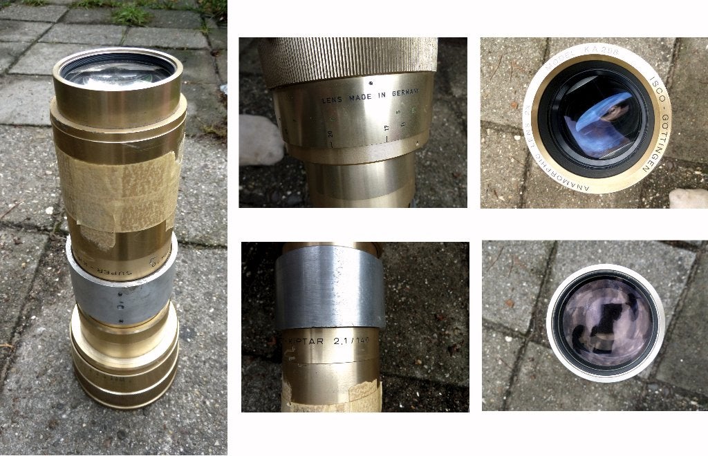 35mm Anamorphic Lens KA 298 Super Kiptar isco gothingen, Ophalen of Verzenden, 35mm film