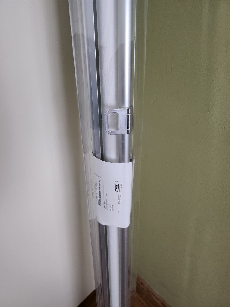 Ikea Rolgordijn wit 140x195cm, Ophalen, Inclusief montageonderdelen, Wit, Nieuw