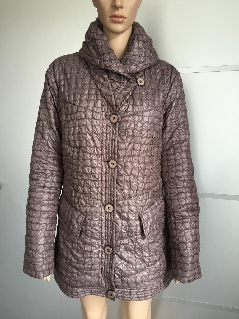C498 Easy Comfort Maat M=38/40 jas winter winterjas bruin, Kleding | Dames, Maat 38/40 (M), Bruin, Ophalen of Verzenden, Zo goed als nieuw
