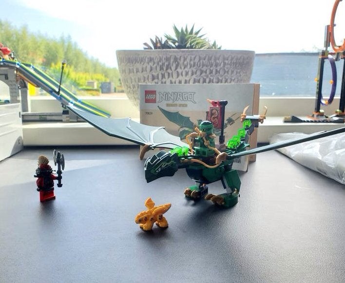 Lego Ninjago 71829 Draak met minifiguren zonder doos, Lego, Ophalen of Verzenden, Zo goed als nieuw, Compleet