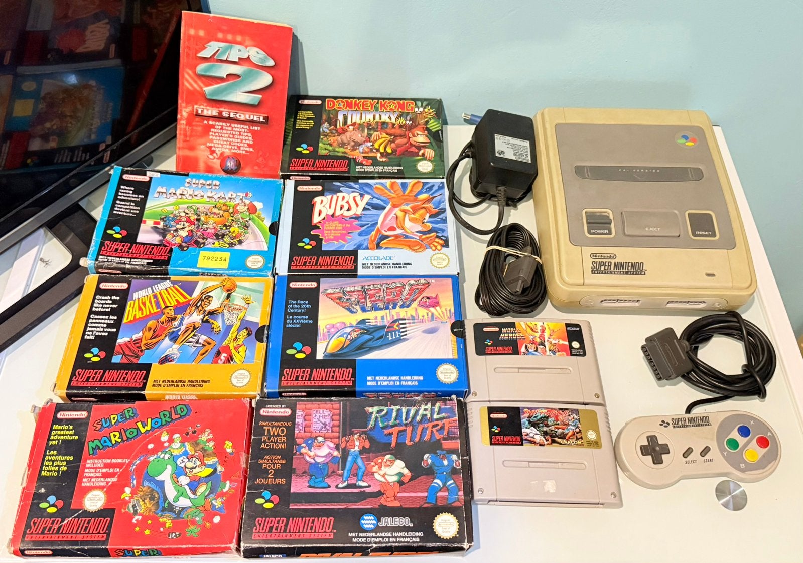 Super Nintendo SNES Console + 1 Controller + 9 Games boxed!!, Nintendo, Snes, Snes, Ophalen of Verzenden