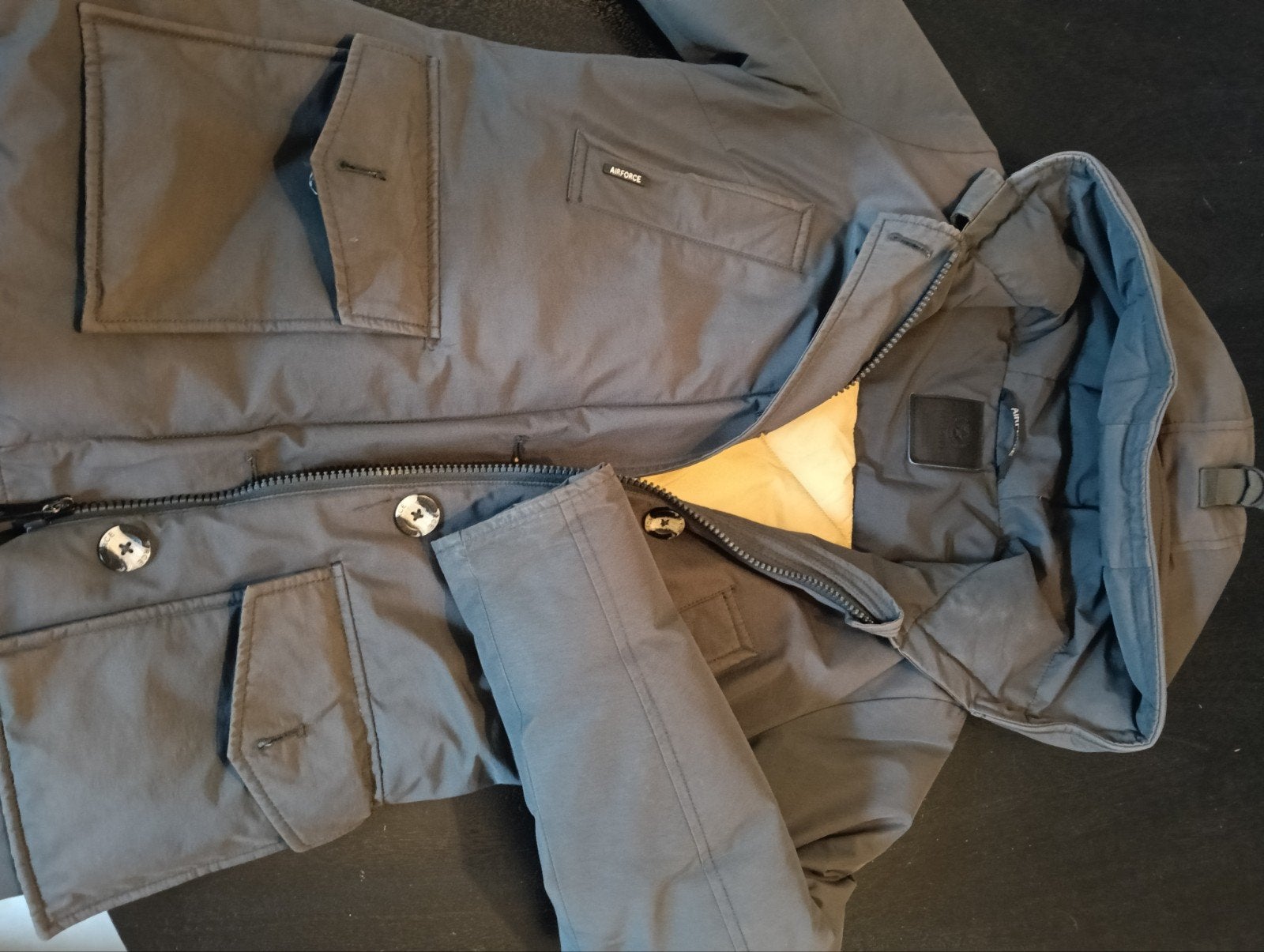 Airforce winterjas voor meiden, maat S, Airforce, Ophalen, Gedragen, Maat 36 (S)