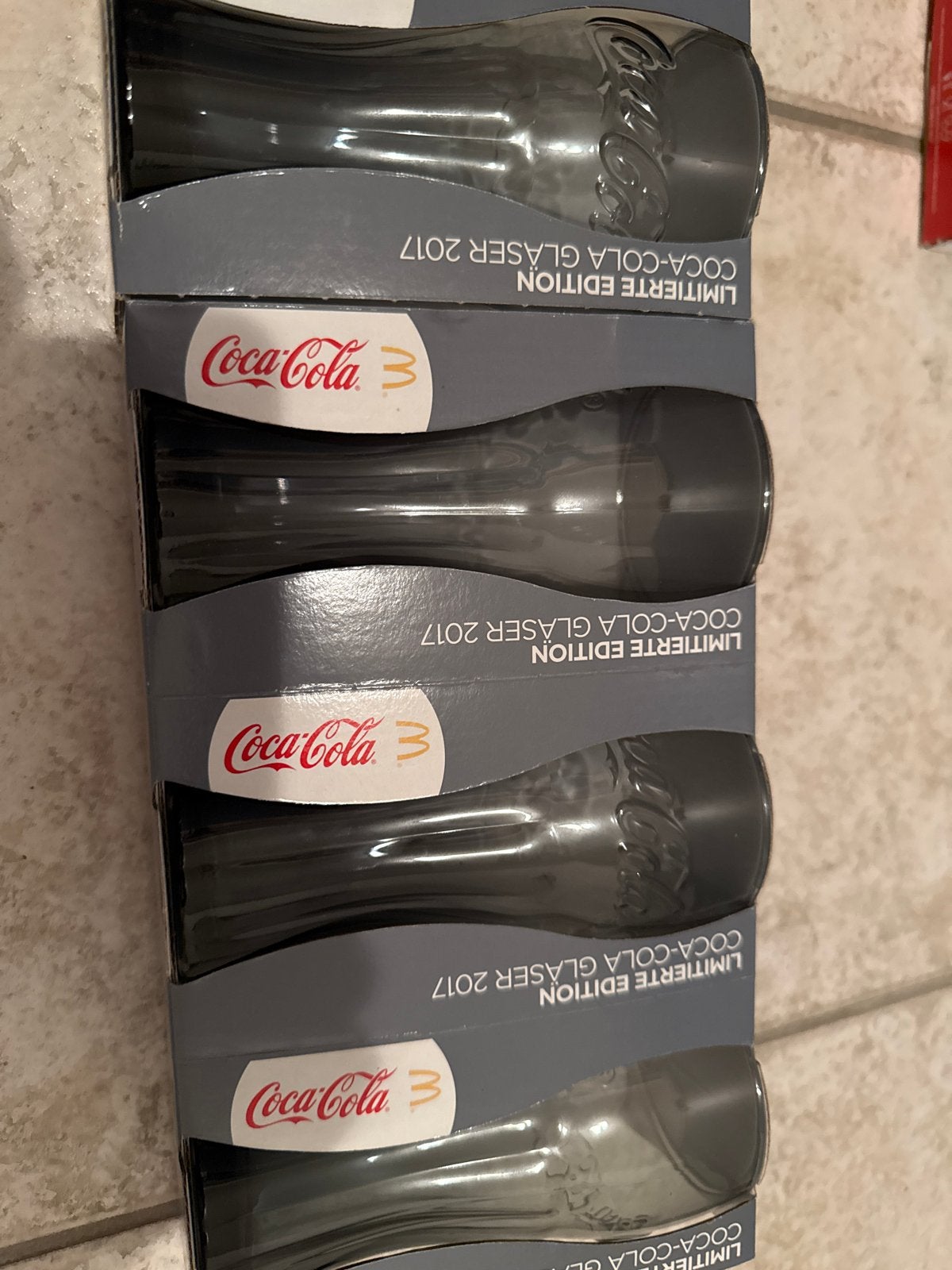 Coca-Cola Glazen McDonald's Limited Edition 2017, Ophalen of Verzenden, Nieuw, Gebruiksvoorwerp