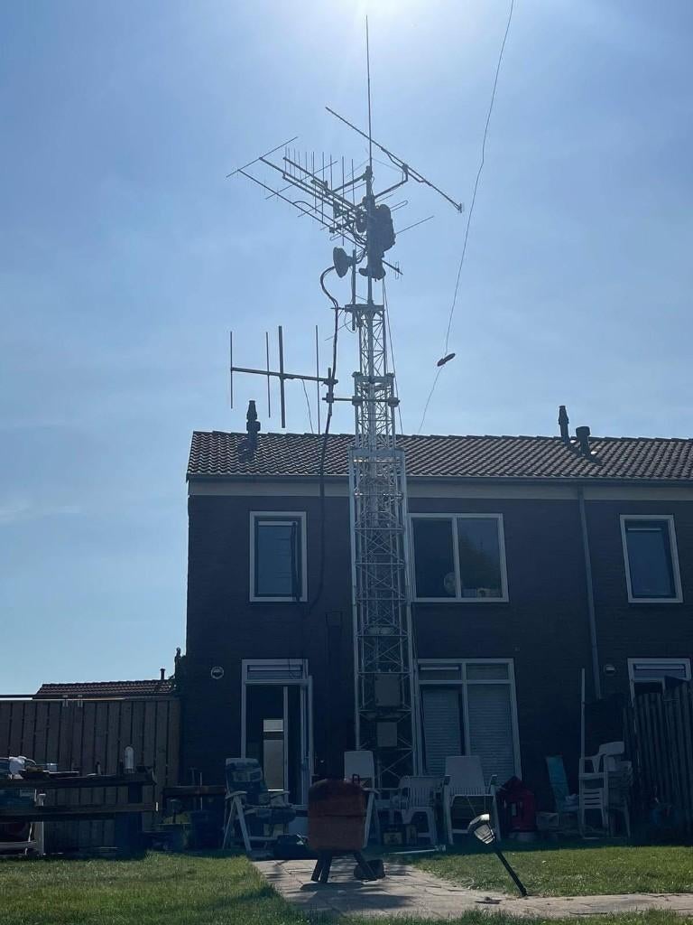 bijzen aluminium schuifmast kantelmast, Ophalen, Gebruikt, Mast