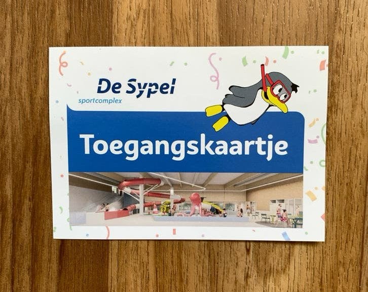 Zwemkaarten De Sypel 8x, Drie personen of meer, Ticket of Toegangskaart