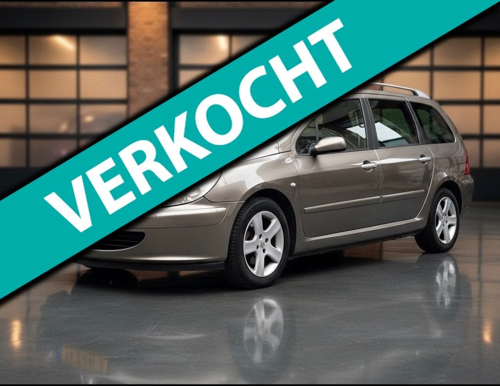 Peugeot 307 SW 2.0 16V-airco-elek ramen-pano, Auto's, Voorwielaandrijving, 1330 kg, 136 pk, Gebruikt