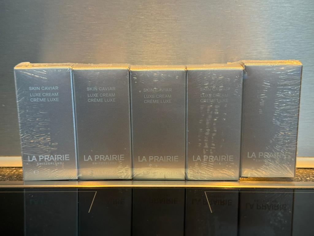 La prairie skin caviar luxe cream 5x5ml, Ophalen of Verzenden, Nieuw, Gehele gezicht, Verzorging