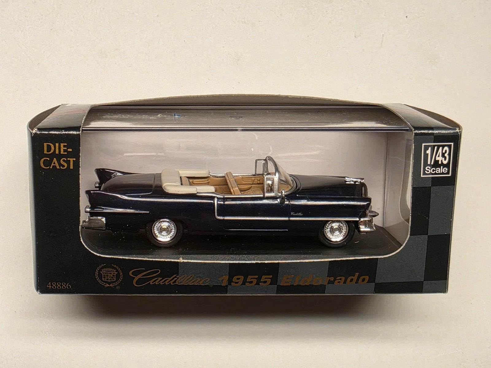 Cadillac 1955 Eldorado Die-Cast Model 1/43 Schaal, Ophalen of Verzenden, Nieuw, Auto, Overige merken