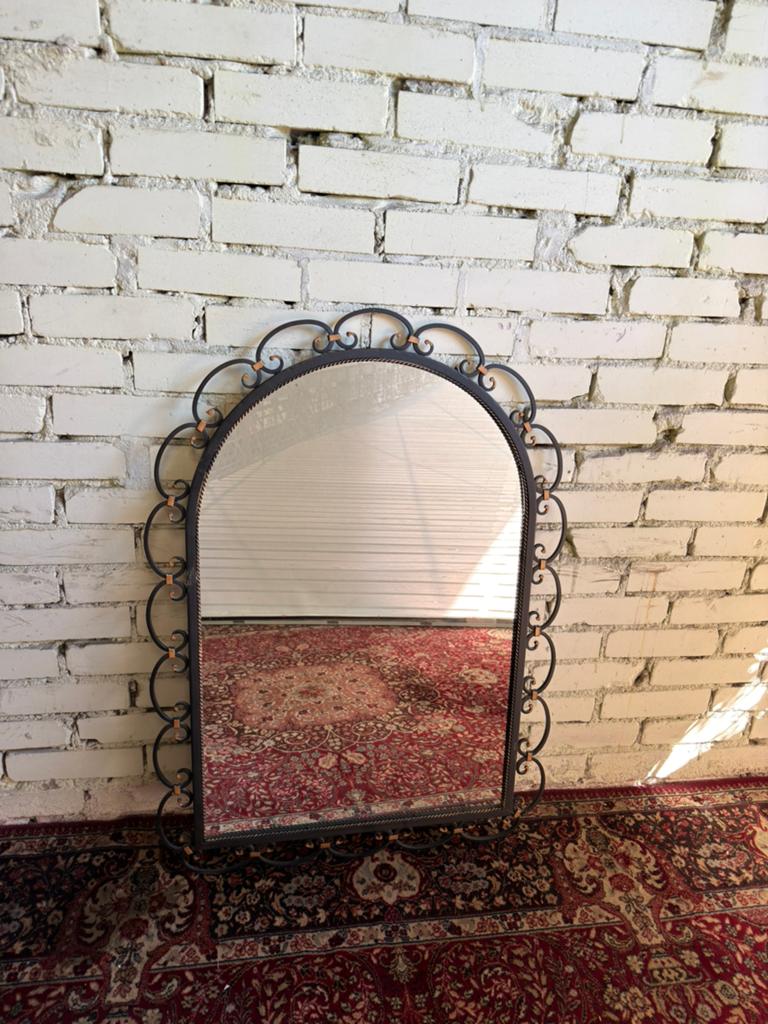 Grote vintage spiegel, Huis en Inrichting, Woonaccessoires | Spiegels, Minder dan 50 cm, Ophalen of Verzenden, Zo goed als nieuw