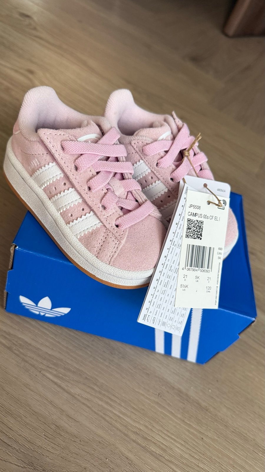 Adidas Campus 00s CF EL I Roze Baby/Peuter Schoenen Maat 21, Meisje, Schoenen, Nieuw, Ophalen of Verzenden