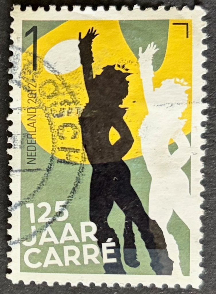 Postzegel Nederland Carré 125 jaar, Ophalen of Verzenden, Na 1940, Gestempeld