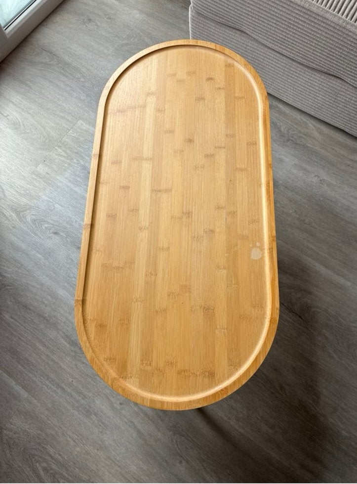 Salontafel van bamboehout, Ophalen, Minder dan 50 cm, Gebruikt, 50 tot 100 cm