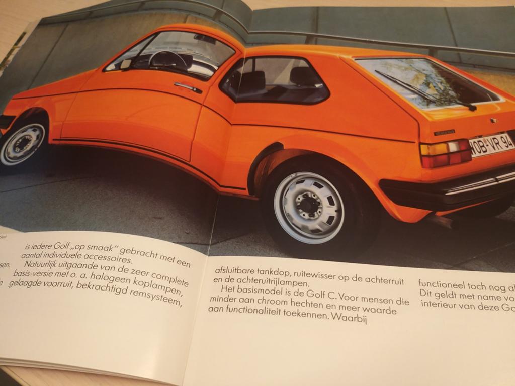 1982 dikke Nederlandse volkswagen Golf 1 óók Golf GTI folder, Ophalen of Verzenden, Zo goed als nieuw, Volkswagen