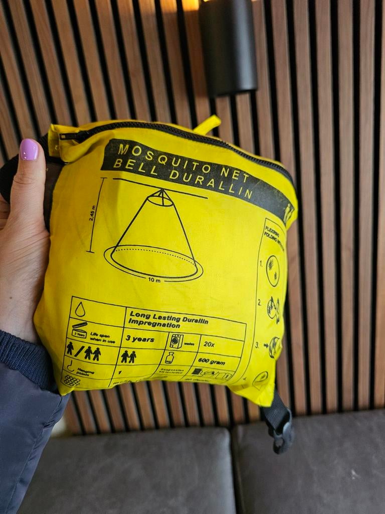 Care Plus Tweepersoons Klamboe met Durallin - Als Nieuw, Ophalen of Verzenden, Zo goed als nieuw