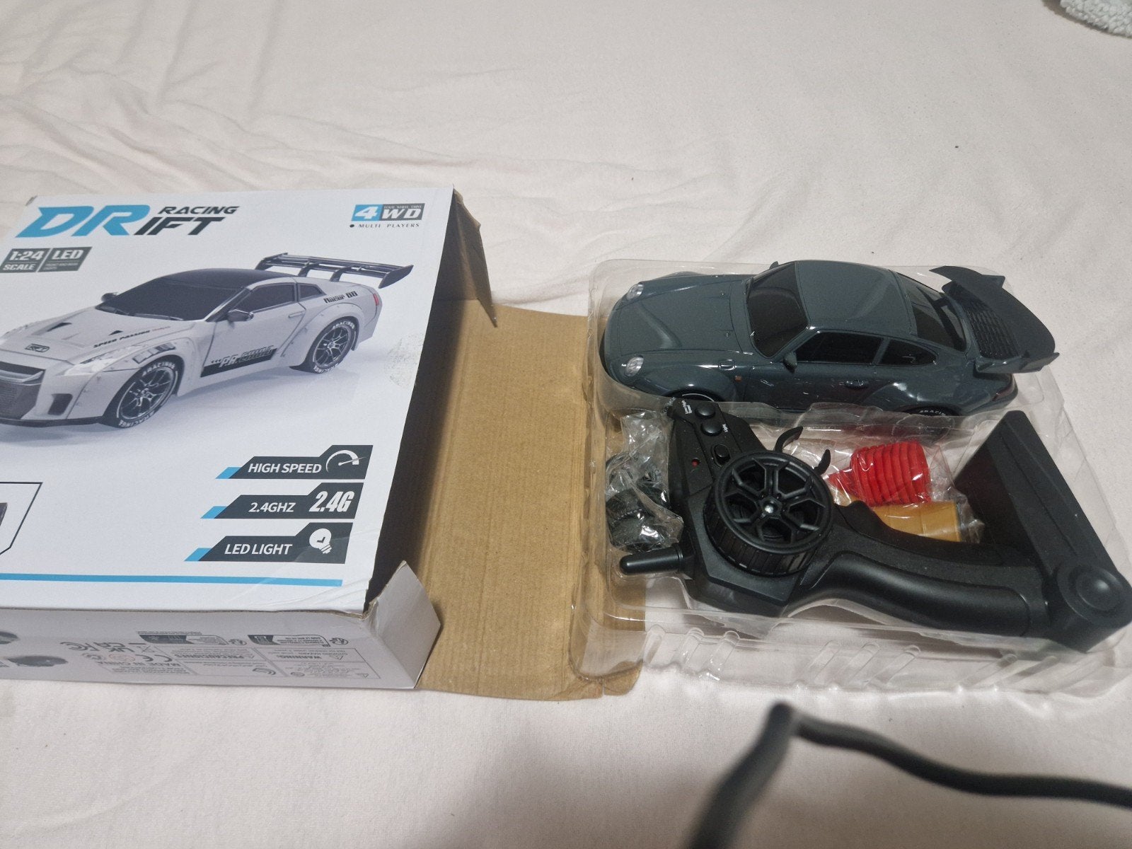 DR Racing Drift RC Auto 4WD 1:24 met afstandsbediening, Elektro, Nieuw, Ophalen of Verzenden, Auto onroad
