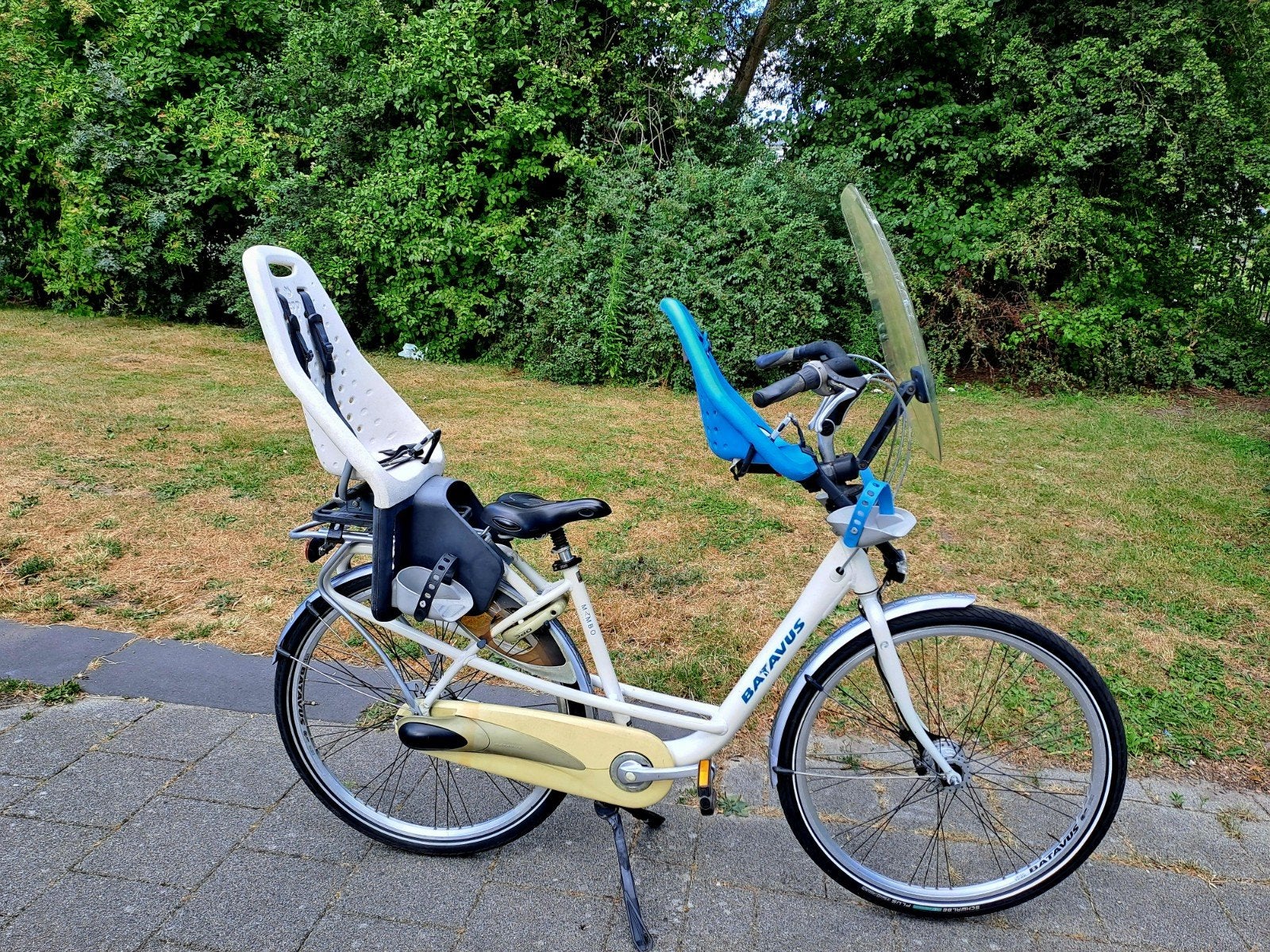 BATAVUS MAMBO moederfiets met kinderzitjes, Ophalen, 2 zitjes, 53 tot 56 cm, Batavus