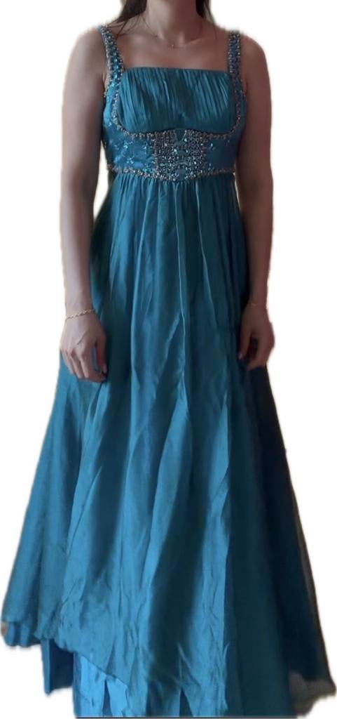 Prachtige Gala/Avondjurk Maat S - Slechts Paar Uurtjes Gedra, Galajurk, Blauw, Ophalen of Verzenden, Zo goed als nieuw