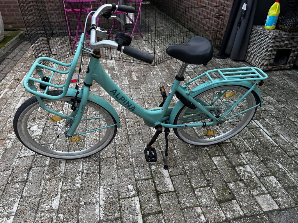 ALPINA CLUBB kinderfiets - 22 inch - Mintgroen, Fietsen en Brommers, Ophalen, Gebruikt, 20 inch of meer