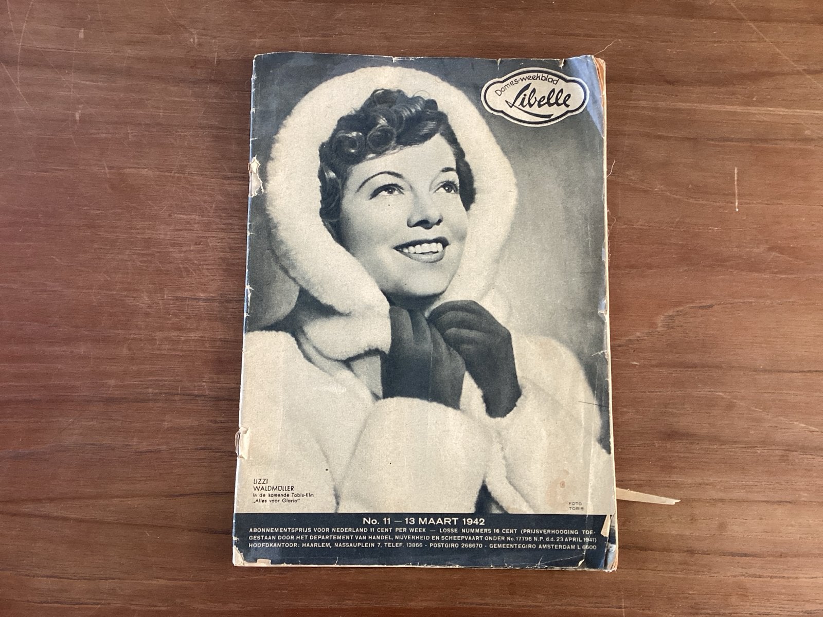 Libelle Damesweekblad - No. 11 - 13 Maart 1942, Boeken, Ophalen of Verzenden, Gelezen, Damesbladen