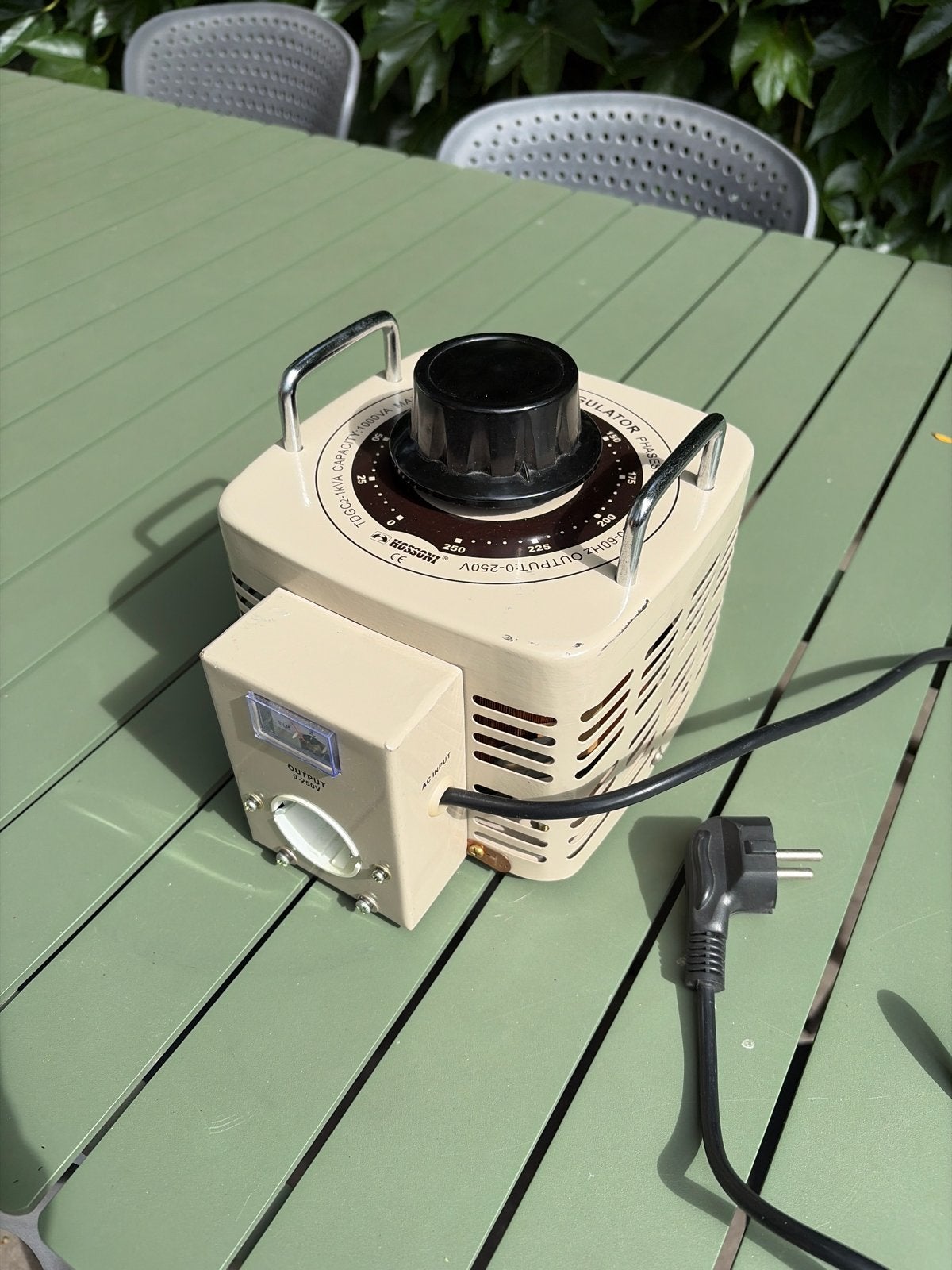 HOSSONI Variac TDGC2-1kVA Voltage Regulator, Ophalen, Gebruikt
