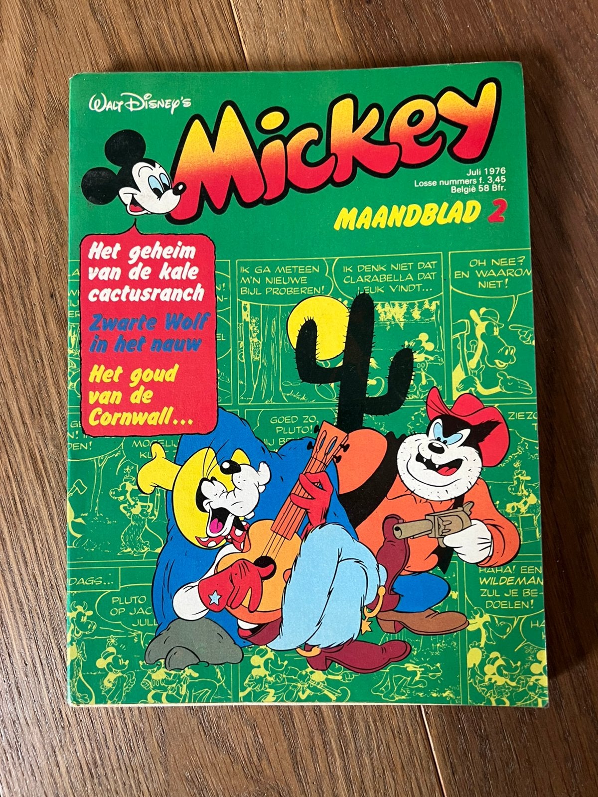 Mickey Maandblad 2 - Juli 1976, Boeken, Stripboeken, Eén stripboek, Ophalen of Verzenden, Gelezen