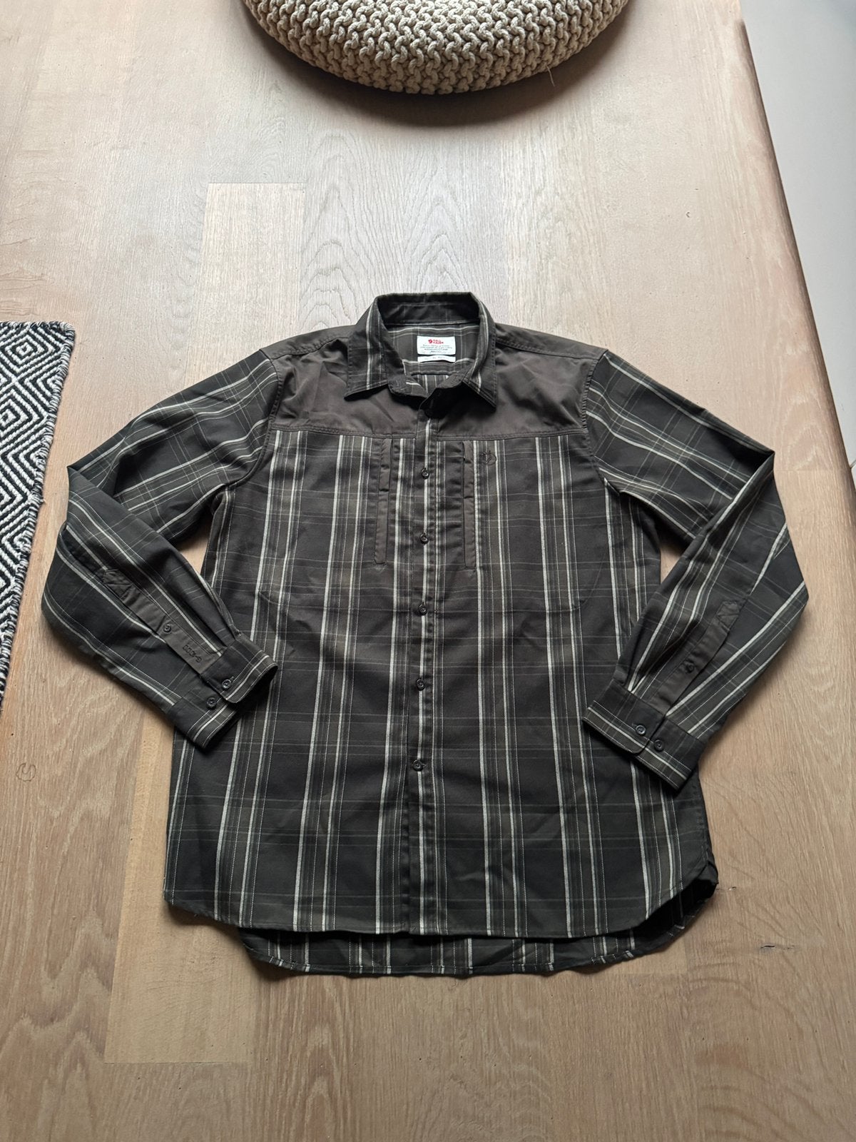 Nieuwstaat fjallraven singi pro shirt maat xl olive g1000, Ophalen of Verzenden, Zo goed als nieuw, Groen, Halswijdte 43/44 (XL)