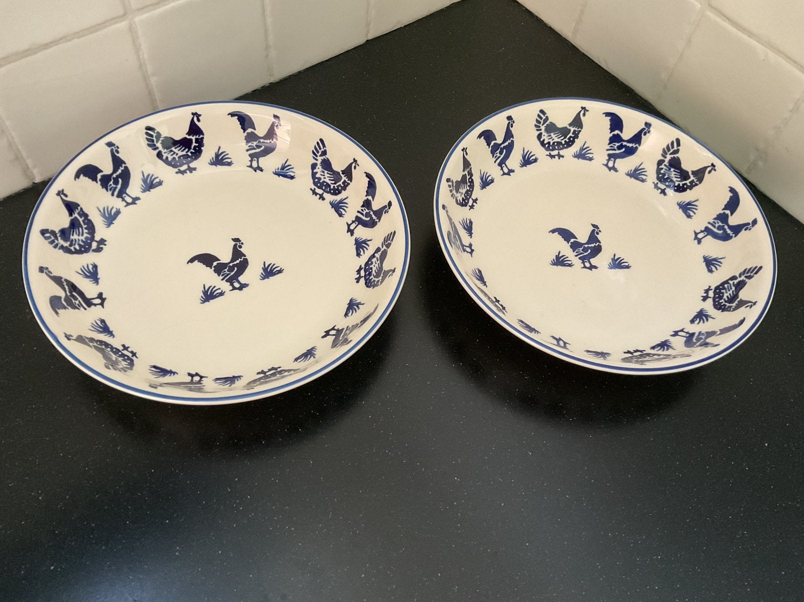 Emma Bridgewater pasta borden, Gebruikt, Ophalen of Verzenden, Bord(en), Overige stijlen