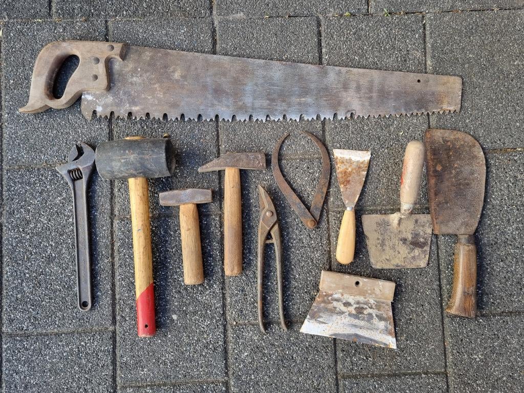 Partij Gereedschap oud en gebruikt, Doe-het-zelf en Verbouw, Gereedschap | Handgereedschap, Ophalen, Gebruikt