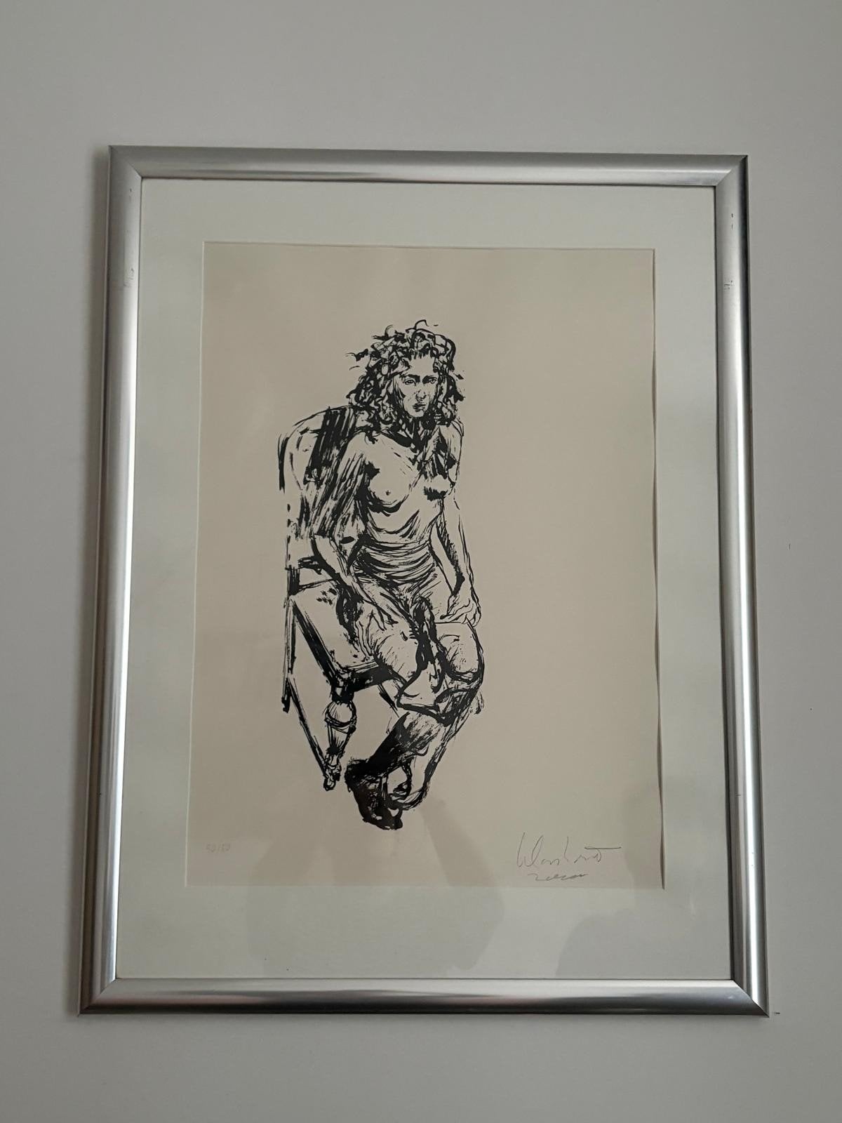 Peter Klashorst - Zelfportret als een vrouw - Zeefdruk 50/50, Ophalen