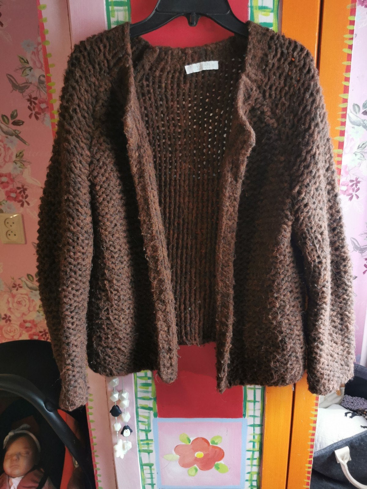 BY-BAR Amsterdam Olga Cardigan - Bruin - Maat M, Maat 38/40 (M), Bruin, BY-BAR Amsterdam, Ophalen of Verzenden