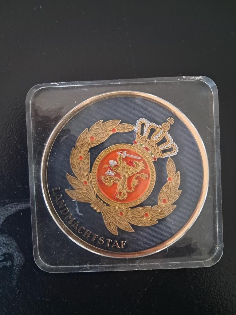 Landmacht staf bordje/tegeltje, Ophalen of Verzenden, Landmacht, Nederland