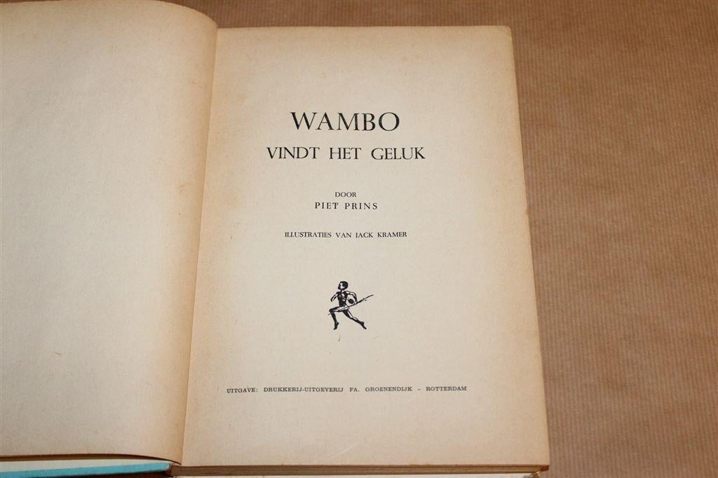 Wambo vindt het geluk — Vintage Jeugdboek [1e Druk 1962], Ophalen of Verzenden, Gelezen
