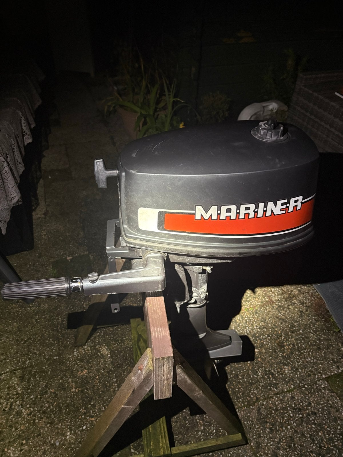 Mariner (yamaha) 4 pk 2 takt buitenboordmotor, Ophalen, Minder dan 5 pk, Zo goed als nieuw, Buitenboordmotor