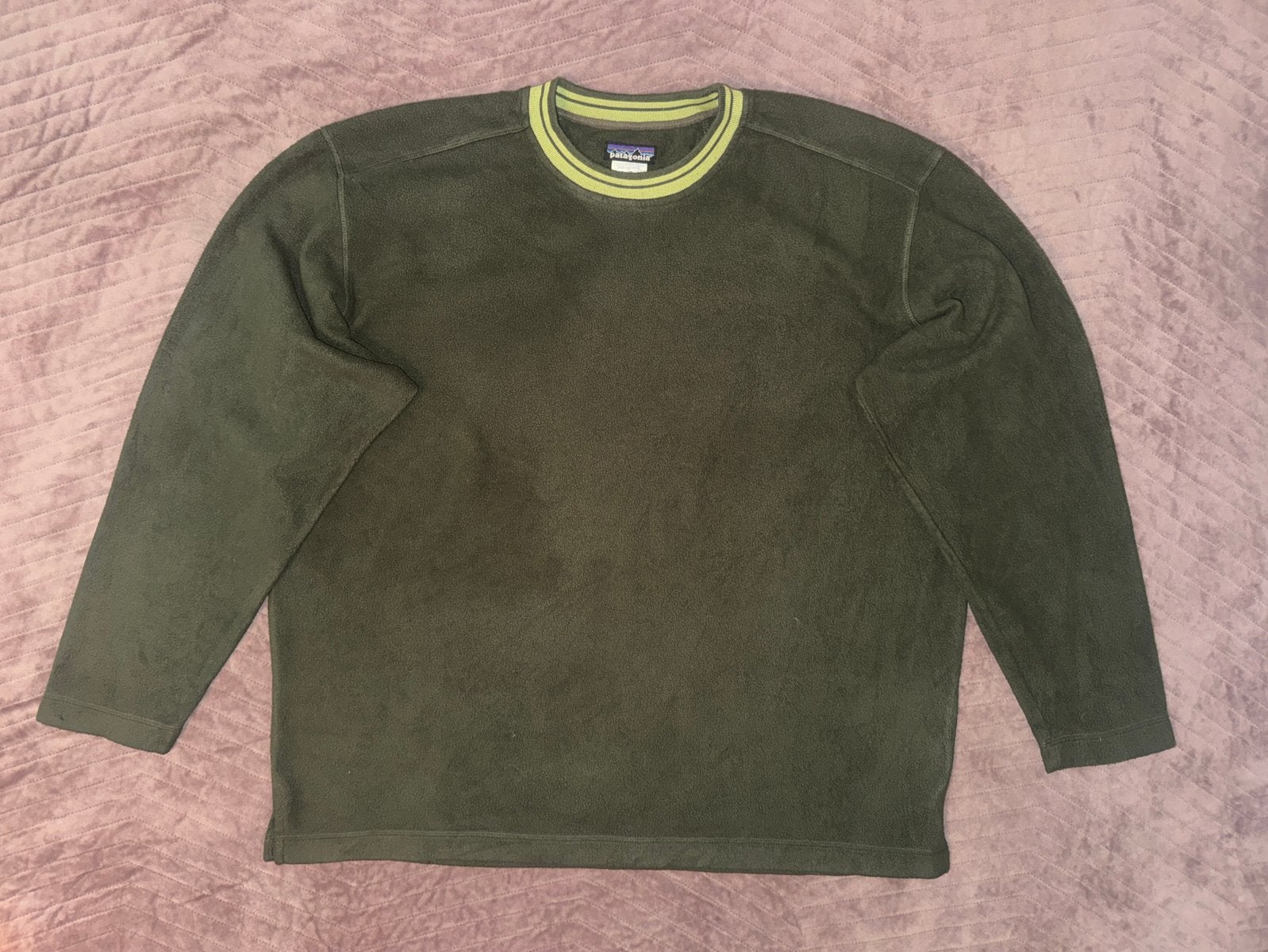 Patagonia Rhythm Plush Synchilla Fleece Sweatshirt, Ophalen of Verzenden, Zo goed als nieuw, Maat 52/54 (L), Groen