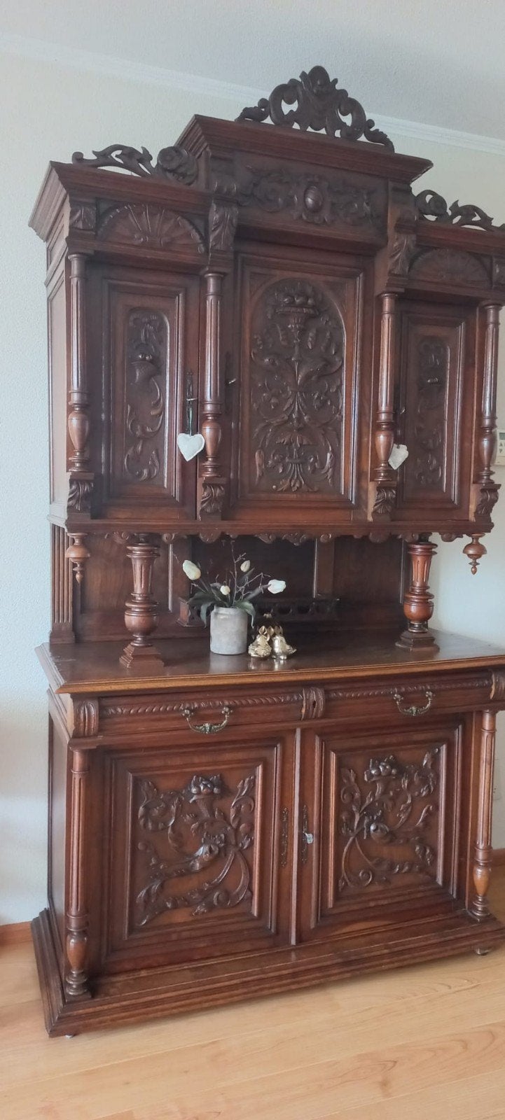 Antieke Franse kast met veel opbergruimte, Ophalen of Verzenden