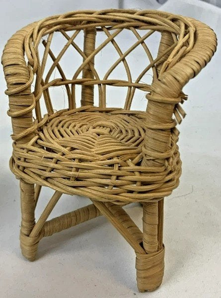 Fleur Poppenmeubels Basketwork Suite Rotan Vintage Meubels, Coolsingel 104, 3011 AG Rotterdam, Netherlands, Verzenden, Zo goed als nieuw