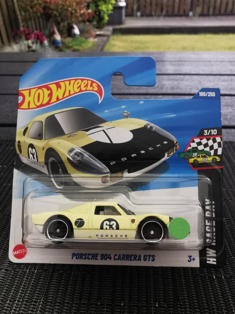 HotWheels Porsche 904 Carrera GTS geel, Ophalen of Verzenden, Nieuw, Auto