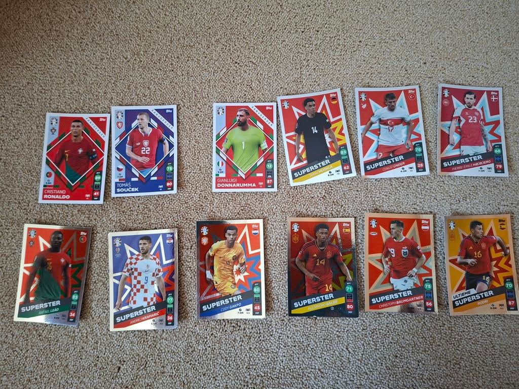 Lidl voetbalplaatjes, UEFA EURO 2024 Match Attax Superstars, Lidl, Ophalen of Verzenden