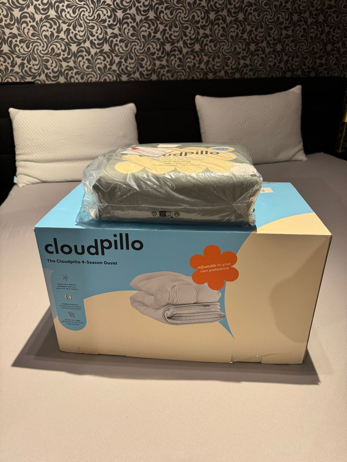Cloudpillo Beddengoedset (Sage Green) en Dekbed NIEUW, Anti-allergisch, Beddengoedset, Katoen, Ophalen of Verzenden