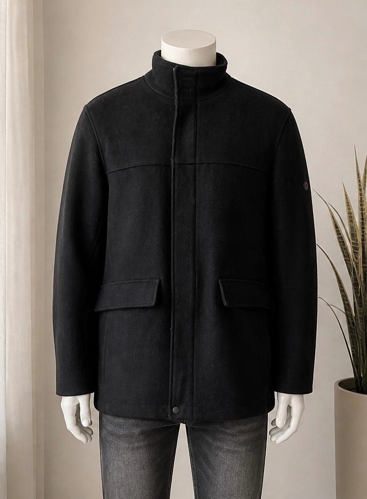 DNR zwart wollen jas maat 58 nieuw, Zwart, Ophalen of Verzenden, DNR, Maat 56/58 (XL)