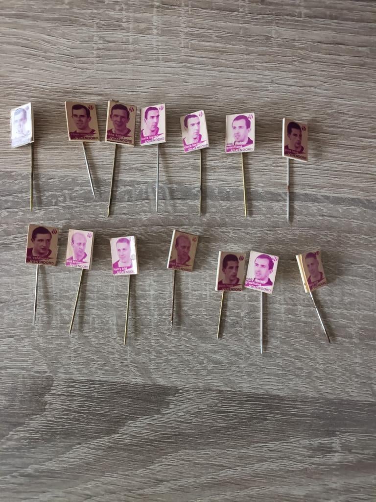 Feyenoord Speldjes - Vintage Voetbal Memorabilia, Ophalen of Verzenden, Gebruikt, Feyenoord