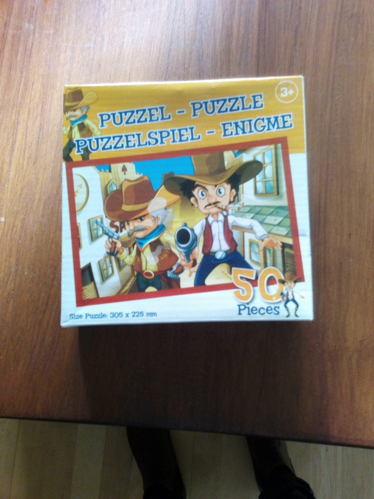 Cowboy Puzzel 50 Stukjes - Leuk voor Kinderen 3+, Ophalen, 10 tot 50 stukjes