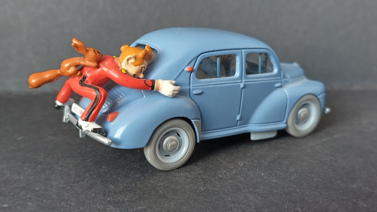 Renault 4CV Spirou Robbedoes 1:44 Editions Atlas Pol, Overige merken, Auto, Verzenden, .