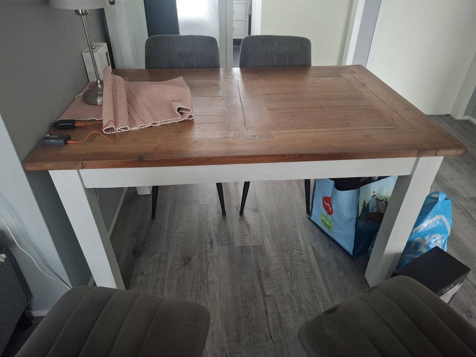 Gratis eettafel 140x90 cm echte teak hout, Huis en Inrichting, Ophalen, Gebruikt, 100 tot 150 cm, 50 tot 100 cm
