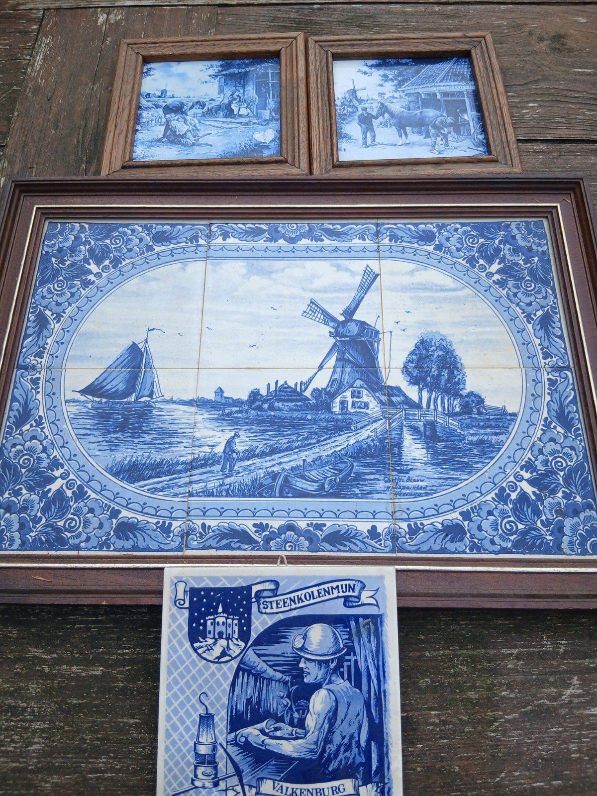 Delfts Blauw Tegeltableau en Miniatuur Schilderijen, Ophalen